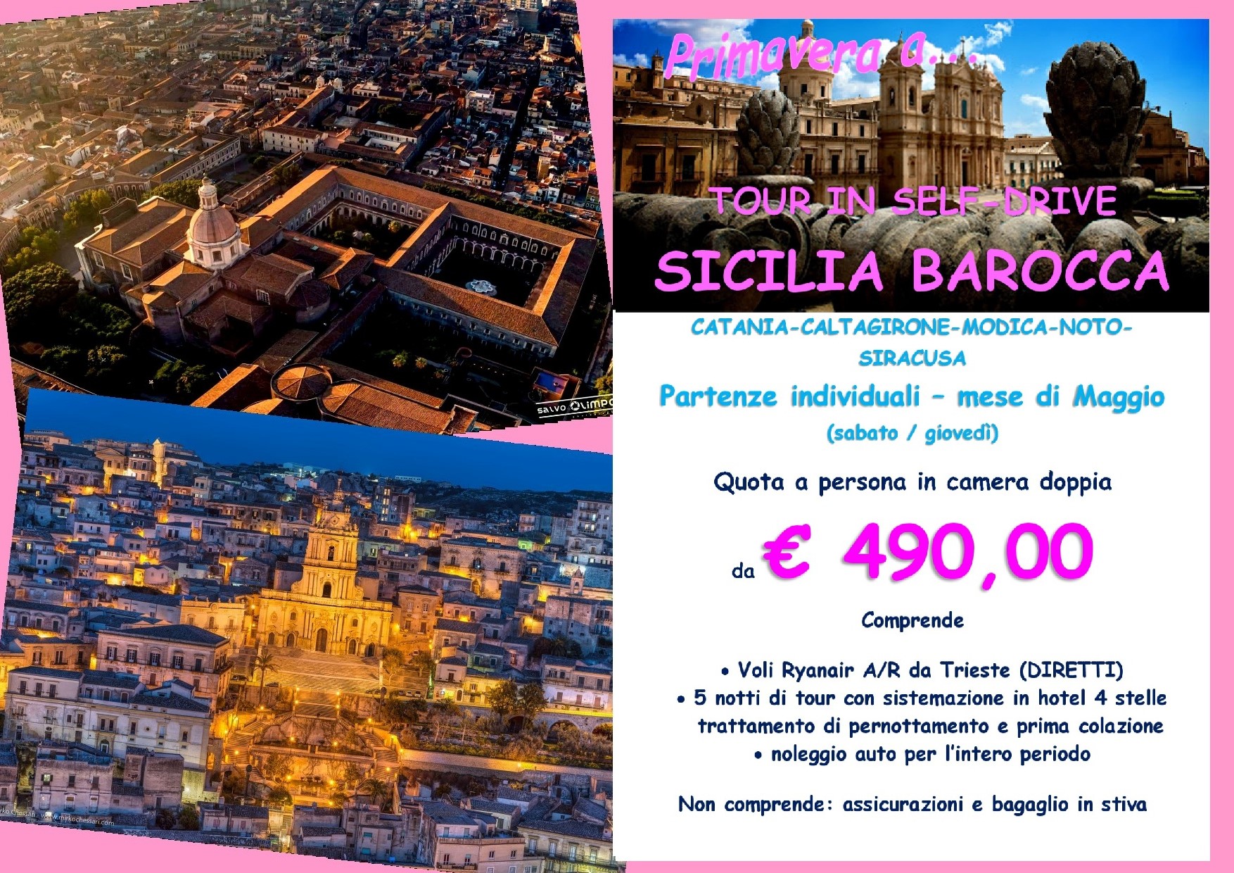 SICILIA BAROCCA CON AUTO A NOLEGGIO